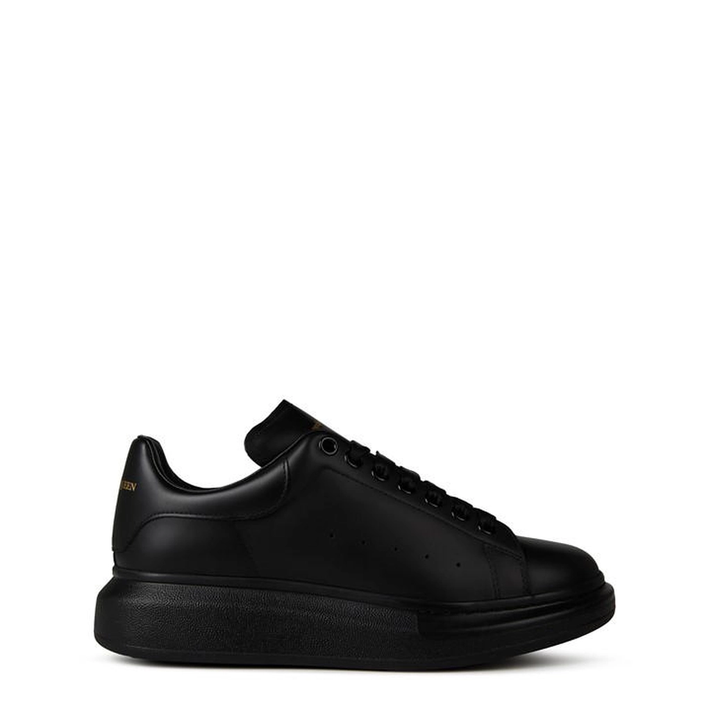 Alexander McQueen Men's Oversized Leather Trainers - Black